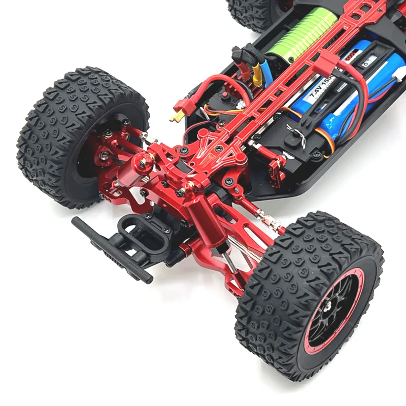 RC Car Metal Direção Montagem e Servo Arm Link Rod, Atualização Peças Acessórios, SCY 16101, 16102, 16103, 16104, 16106, 16201, 1/16