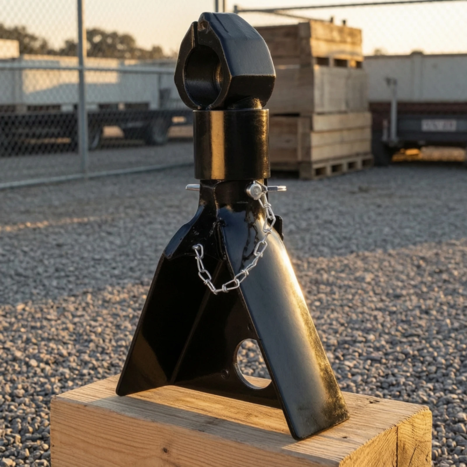 Triangular-Frame Trailer Coupler Reinforced Triangular-Frame Coupler Locking Pin Black Trailer Hitch Lock Long-Lasting
