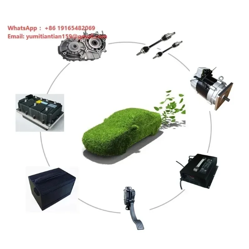 10kW EV Kit Electric Mini Car Conversion with Electric Motorcycle Motor Speed Controller Batteries Lithium Ion 48V