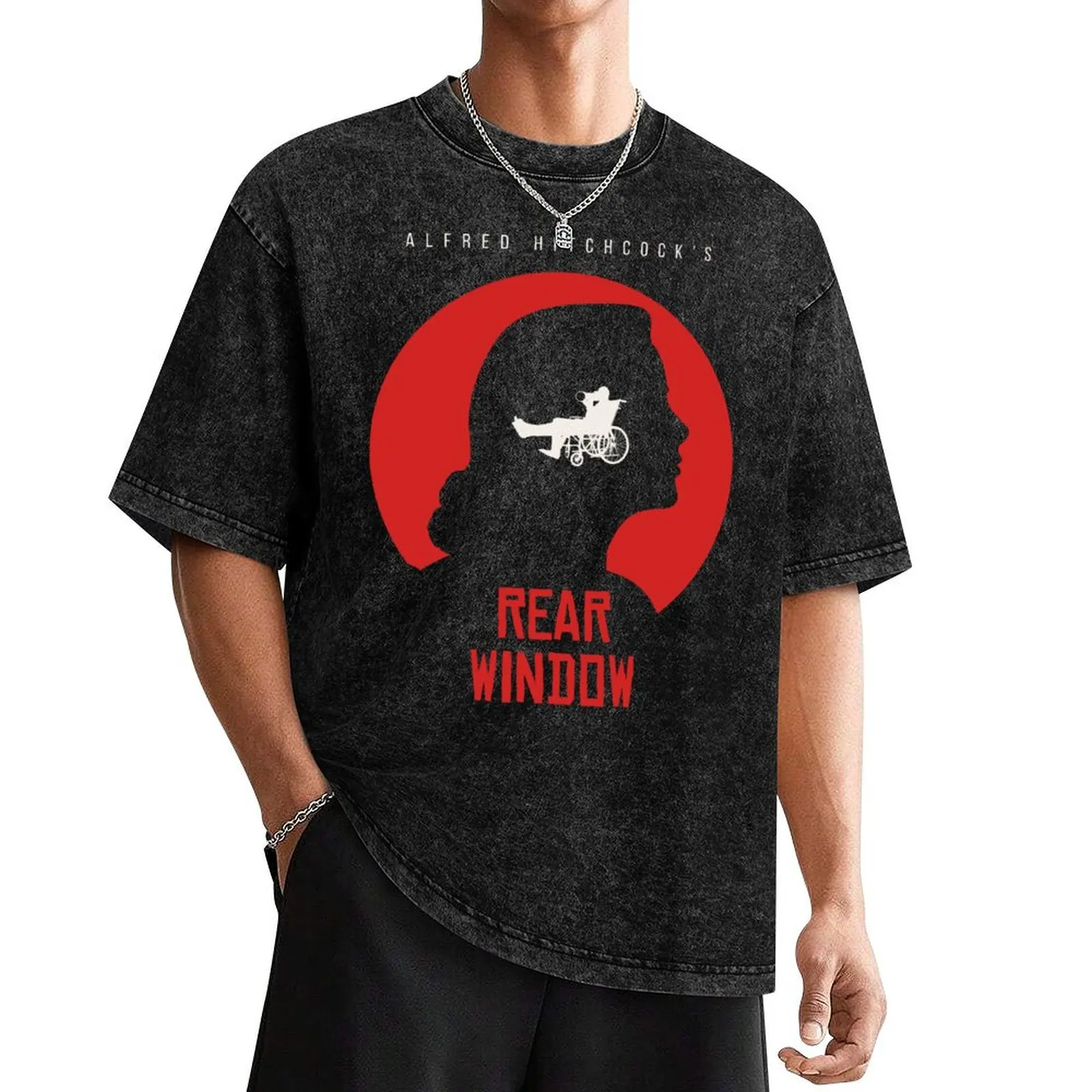 

Alfred Hitchcock Rear Window T-Shirt graphic shirts aesthetic clothes shirts graphic tee men clothing