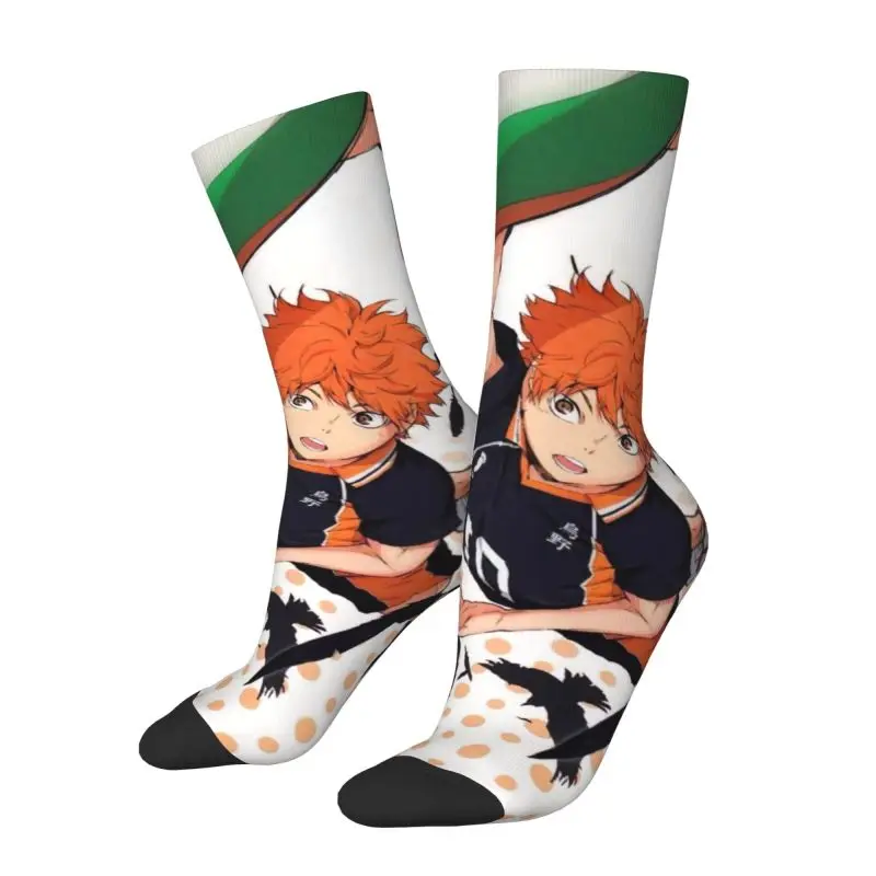 

Custom Haikyu Yu Nishinoya Dress Socks Men Women Warm Fashion Novelty Anime Manga Crew Socks