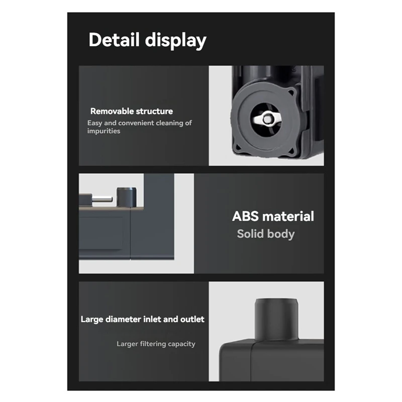 For Smart Fish Tank Water Pump, -M100 Model, Easy Installation, One-Click Drainage, Low Noise Operation