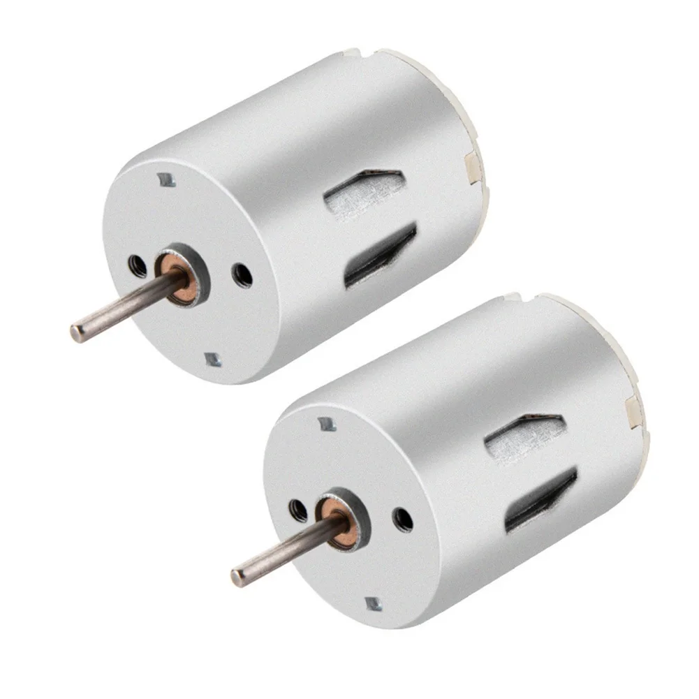 R280 Brushed DC Motor 12V 15500RPM 2 Pack for Maker Projects DIY Electronics Water Pump Circuits For Toy Vehicle Power Systems