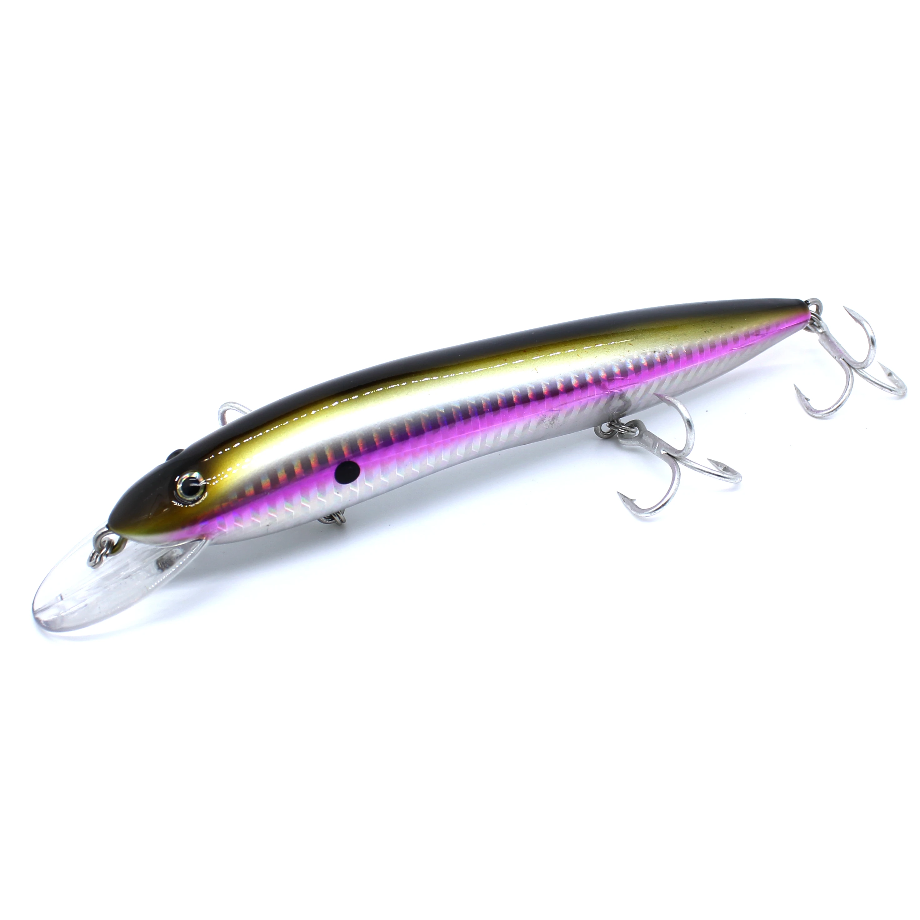 AOCLU-Hartköder für Tiefseeboot, schwimmende Minnow, Jerkbait-Rassel, Felsköder, 4 x Drillinge, japanische Qualität, 150 mm, 33 g, 1 Stück – Detail 12