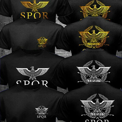 T shirt Man SPQR Roman Rome Senate Military