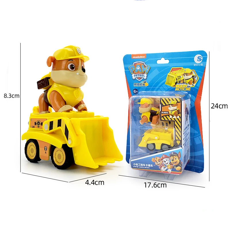 Conjunto de brinquedos de veículos da patrulha pata, carro deformado, perseguição rocky, skye, patrulha pata, filhote de cachorro, figura de ação, modelo de carro para crianças, brinquedo de presente de aniversário