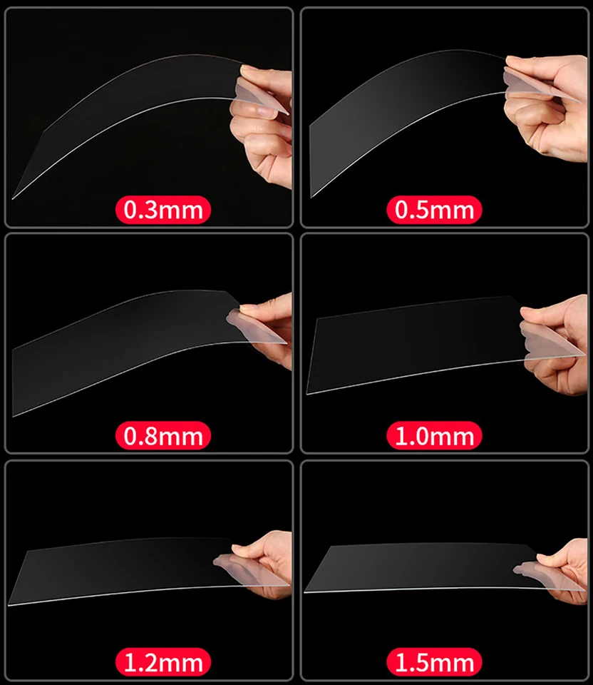 Panneau de plaque PVC hautement Transparent épais 0.3-10mm, feuille de plastique transparente, doux et fin, modèle de bricolage, traitement du matériel 100x100 ~ 300x300mm
