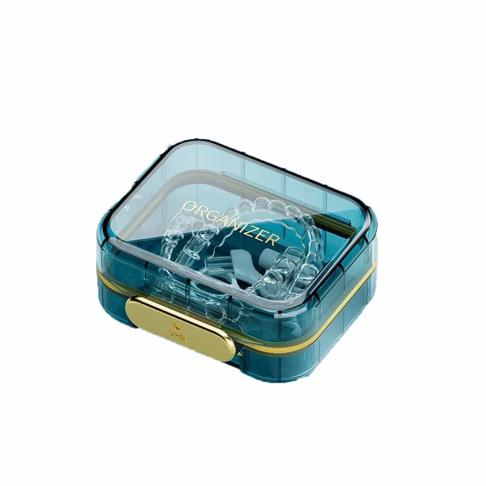 

Transparent Invisible Braces Box Waterproof False Teeth Holder Denture Storage Case Large Capacity Portable