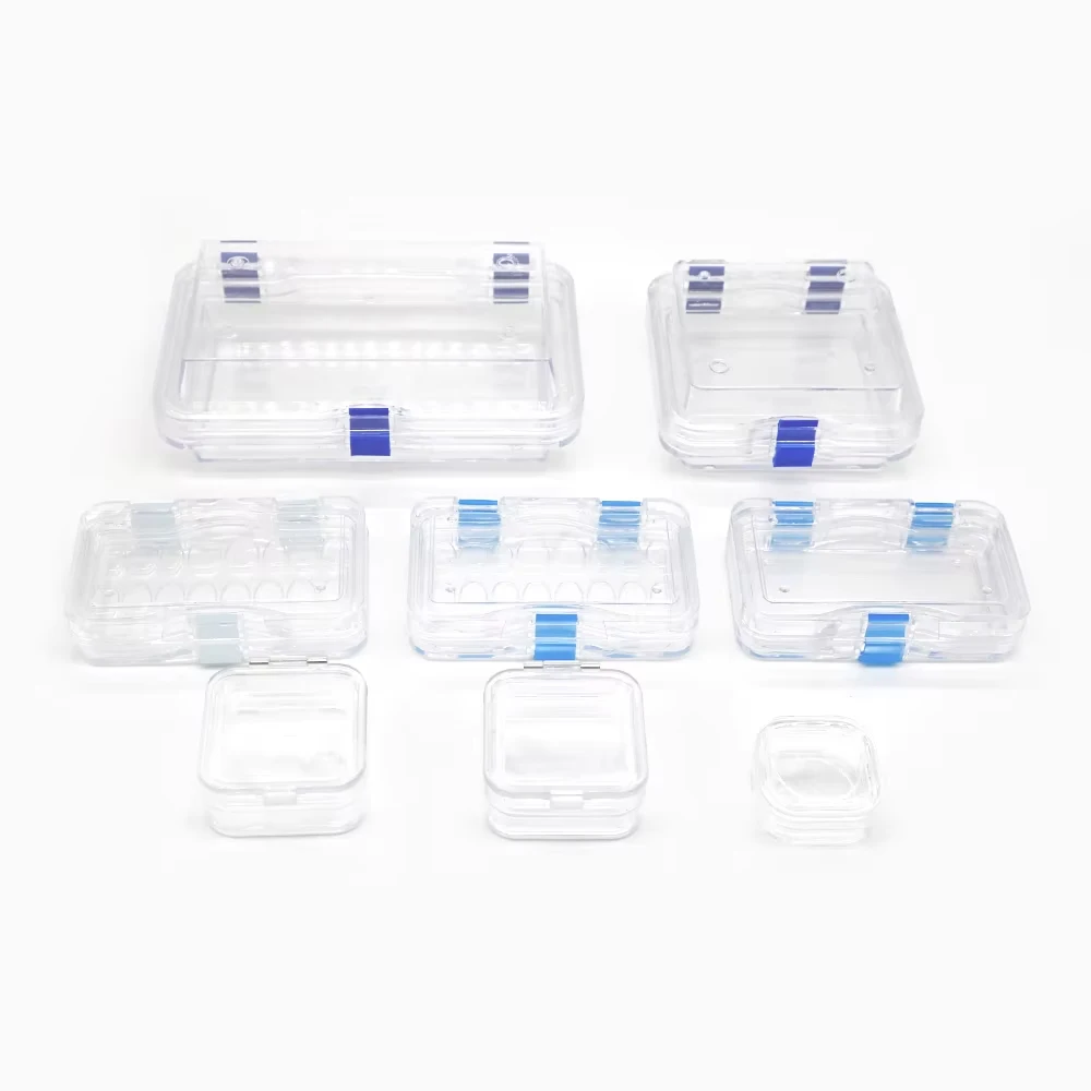 Membrane and Retention Packaging Box Plastic Storage Transport and Display Hinged Case
