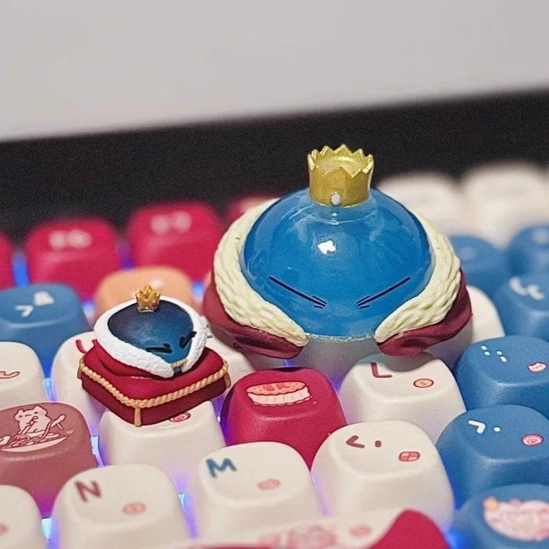 لطيف الملك الوحل Keycap للوحة المفاتيح الميكانيكية الكرز الشخصي أنيمي لعبة الكرتون المقتنيات الهدايا الراتنج الصليب محور Keycap