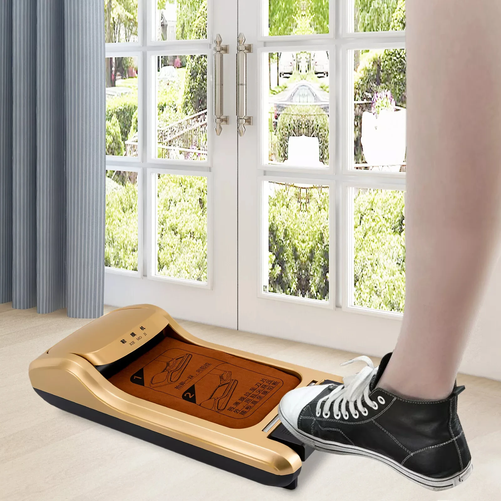 3 Rolls of Waterproof Disposable Shoe Covers: Film Dispenser Machine for Hygiene & Protection