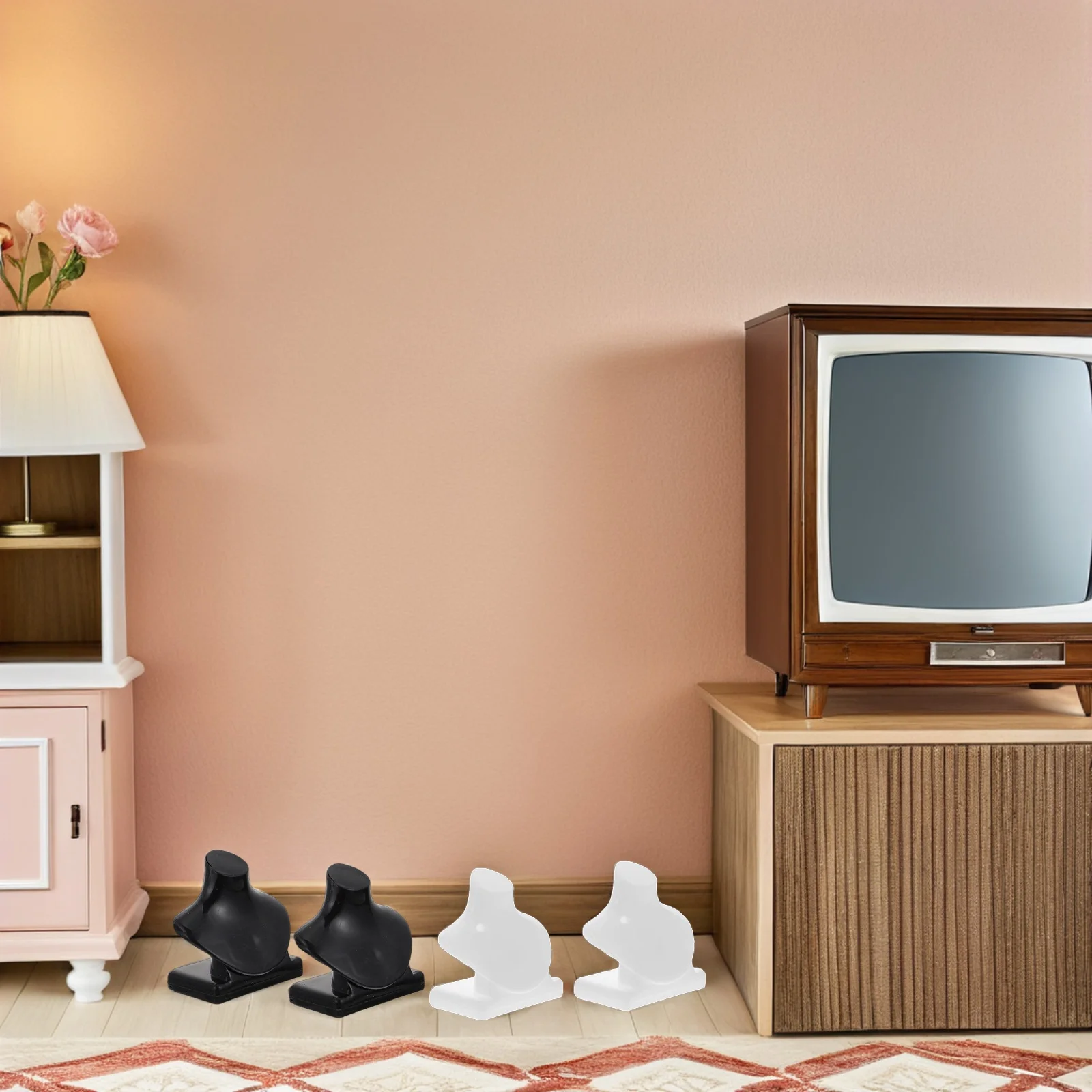 40 pezzi in miniatura per casa delle bambole, porta gioielli, porta collane, piccolo espositore per gioielli, organizer decorativo in miniatura per bambini