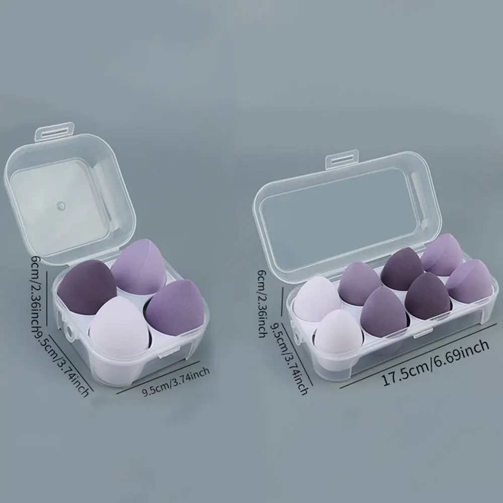 4/8 قطعة ماكياج الإسفنج خلاط الجمال البيض التجميل نفخة لينة الأساس الإسفنج مسحوق نفخة النساء يشكلون اكسسوارات أدوات التجميل #3