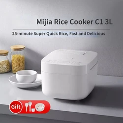 2024 Mijia Electric Rice Cooker C1 3L 650W Multicooker Mini Automatic Rice Cooker Kitchen Electric Food Warmer