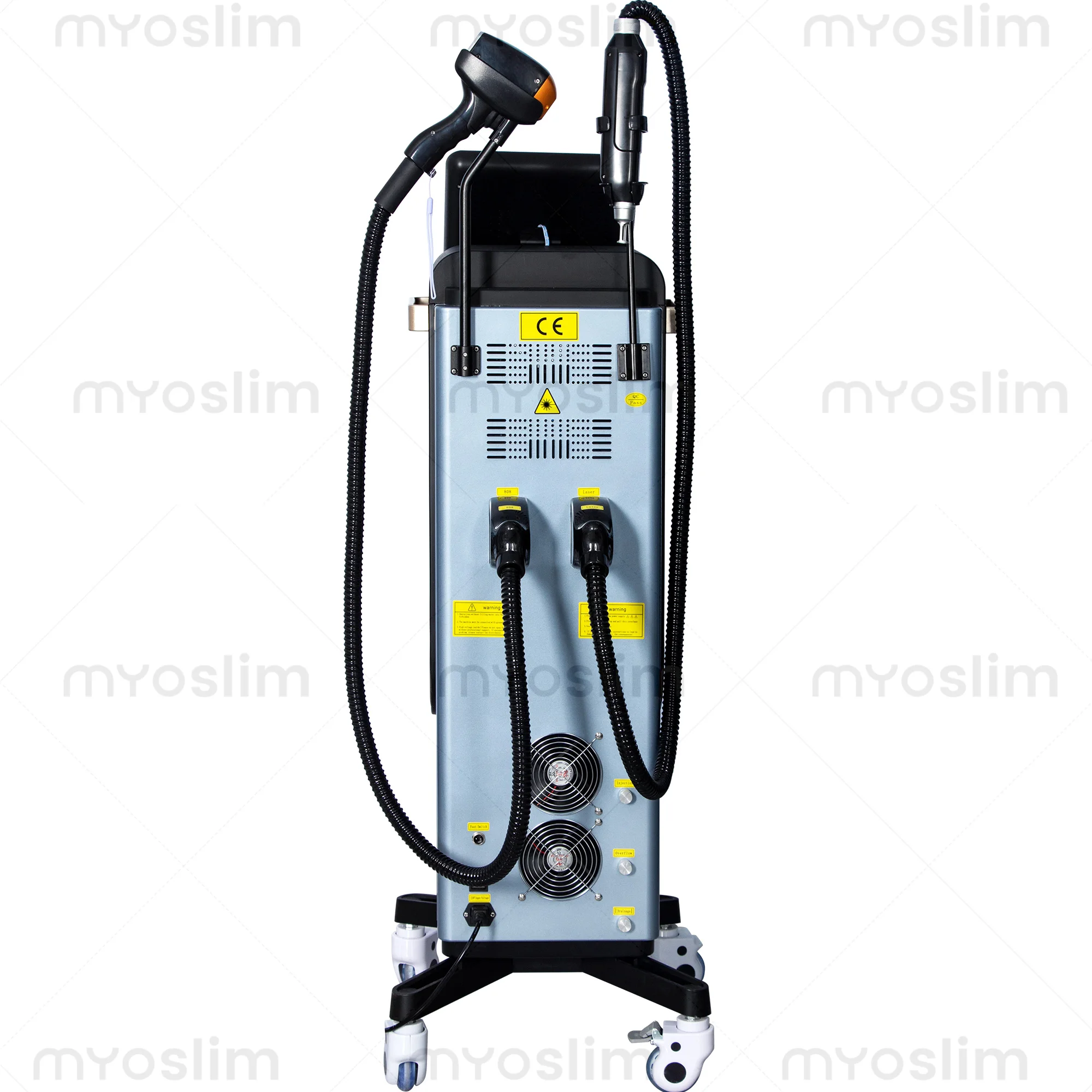 Diode Lase Hair Removal 4 Wavelengths  Pico Tattoo Removal Machine  755nm  FAC Collimation Ice Cooling System Foldable Touch