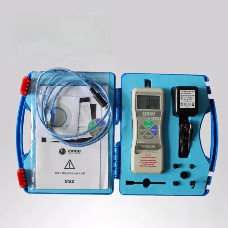 DS2-500N High Precision Digital Display Tension Meter / Force Gauge 500N(50 Kgf)