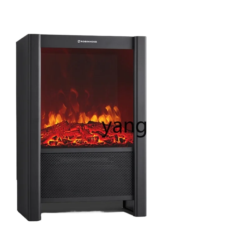 

L'm'm Simulation Charcoal Flame Electric Fireplace Warm Air Blower Quick-Heating Household Bedside Table