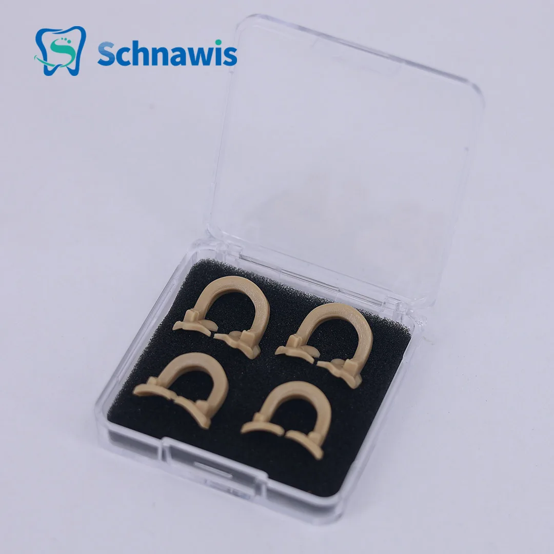 4Pcs/Set Dental Dam Rubber Clamp Sectional Matrix Band Molar Barrier Clips Autoclavable Use with Matrix Forming Sheets