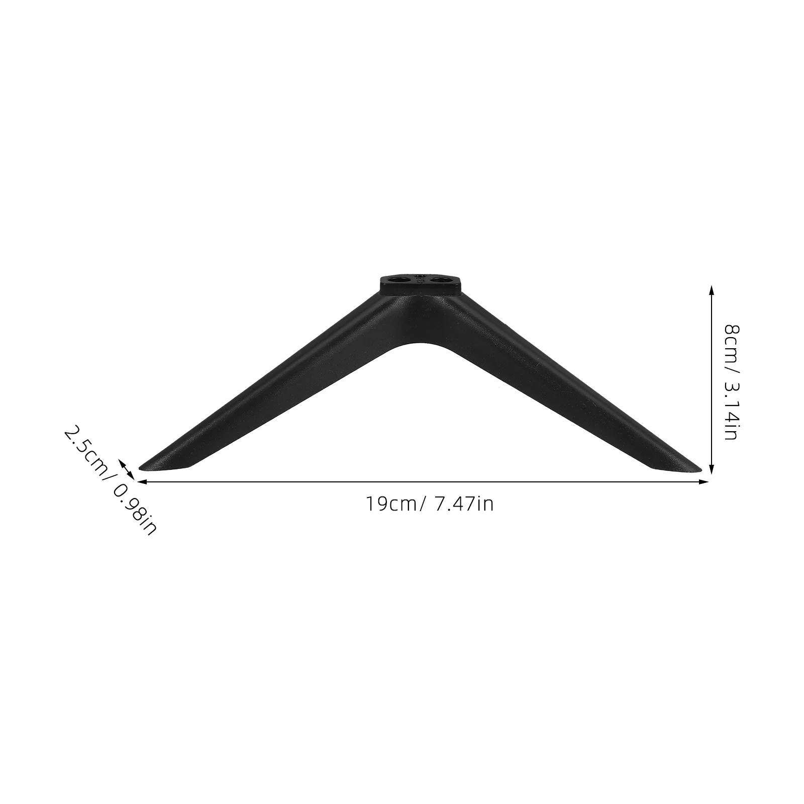 2Pcs Universal Stand Base Plastic Replacement Bracket for 37-43 Inch Tvs Small Freestanding Tabletop Holder for Living Room