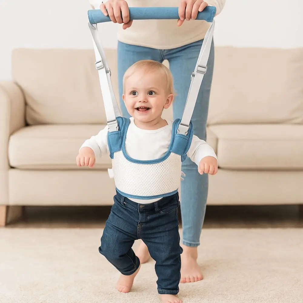 

Safety Infant Walker Harness Breathable Handheld Learning Walk Support Assist Trainer Long Adjustable Toddler Assistant Belt