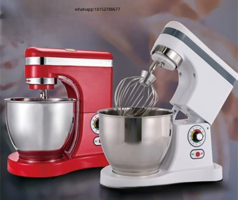 Popular  Gear Durable Type Commercial  Egg Cream Flour Cake Food Mixer with Whip Flat  Beaters