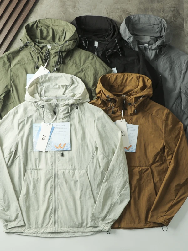 

Xiao He самовосстанавливающаяся горная серия, функциональная лазерная перфорированная подмышками, мужская весенне-летняя шапка, одежда для кожи, пальто, солнцезащитный крем