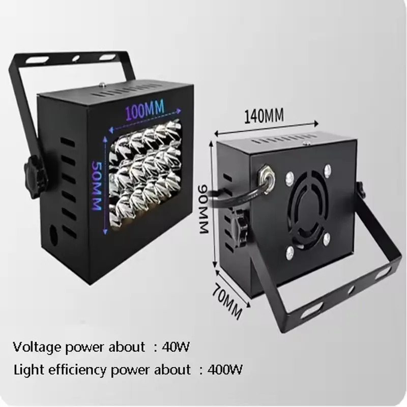 Portable Air Cooled UV Spotlight cup High Intensity LED 395nm 405nm Shadowless Adhesive Green oil Oil Ink Resin Curing Lamp