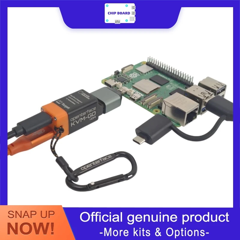 crowdsupply Openterface KVM-GO ultra-mini KVM switch compact enough to attach to a keychain