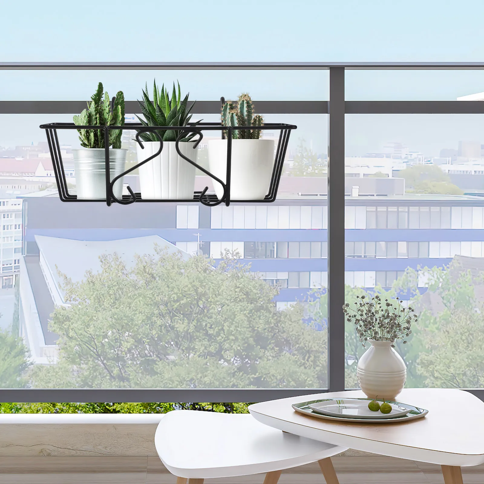 Bonsai Vertical Garden - Flowerpot Hanging Shelf Iron Flowerpot Holder