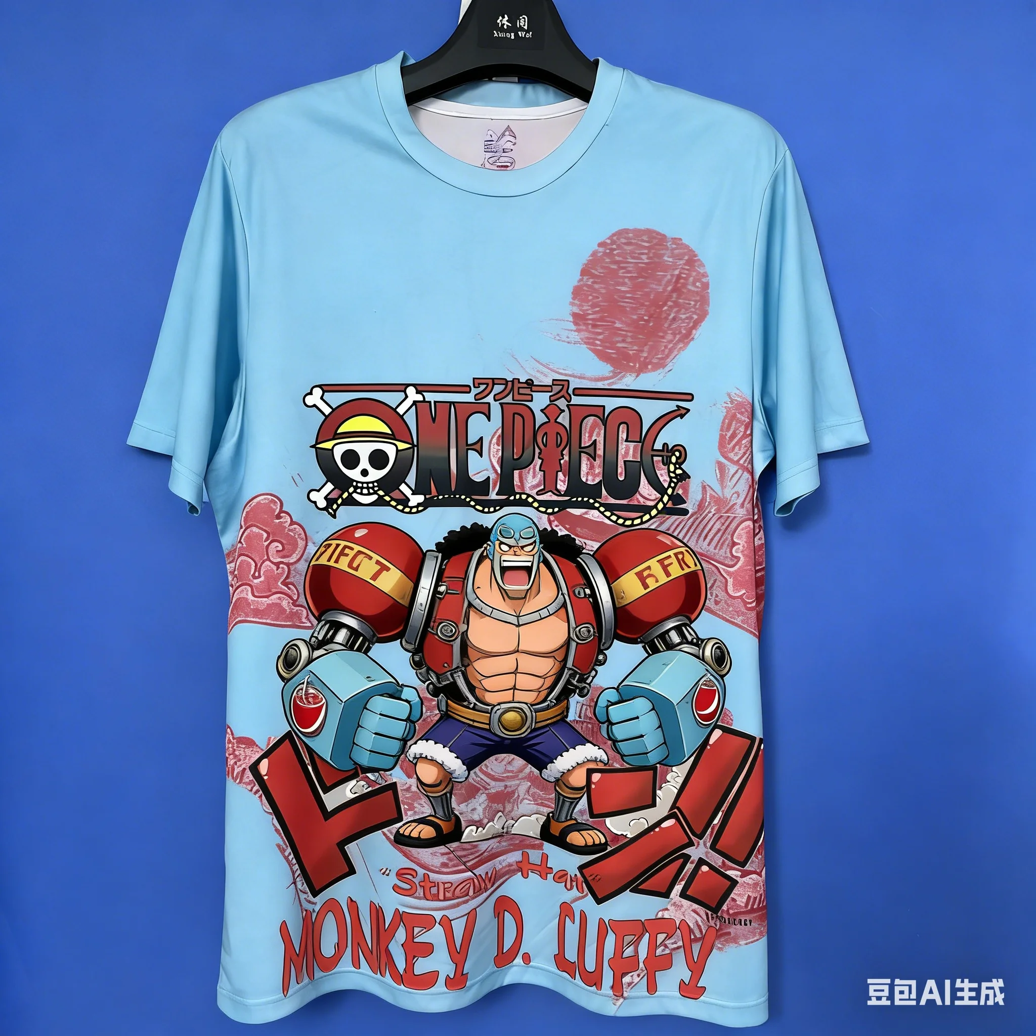 

One Piece Co-branded Jersey T-shirt Straw Hat Crew Characters Quick-dry Soccer Shirt Anime Merchandise Short Sleeve