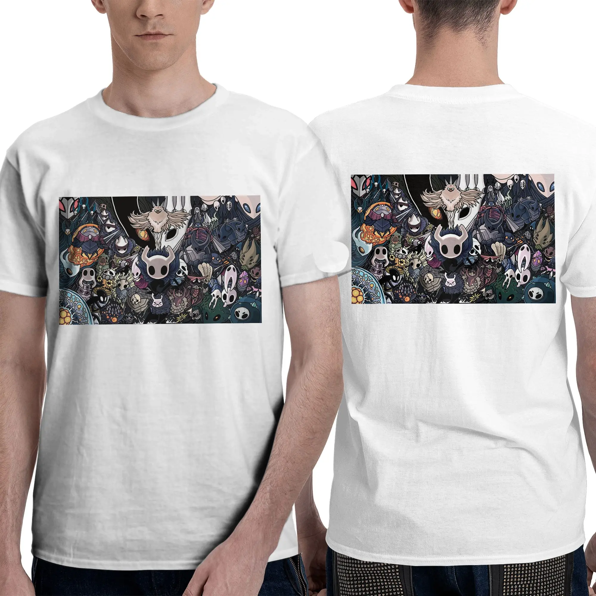 Hollow Knight Men T-Shirt Fashion Plus Size T Shirts Men's Round Neck Cotton Tees Short Summer Male