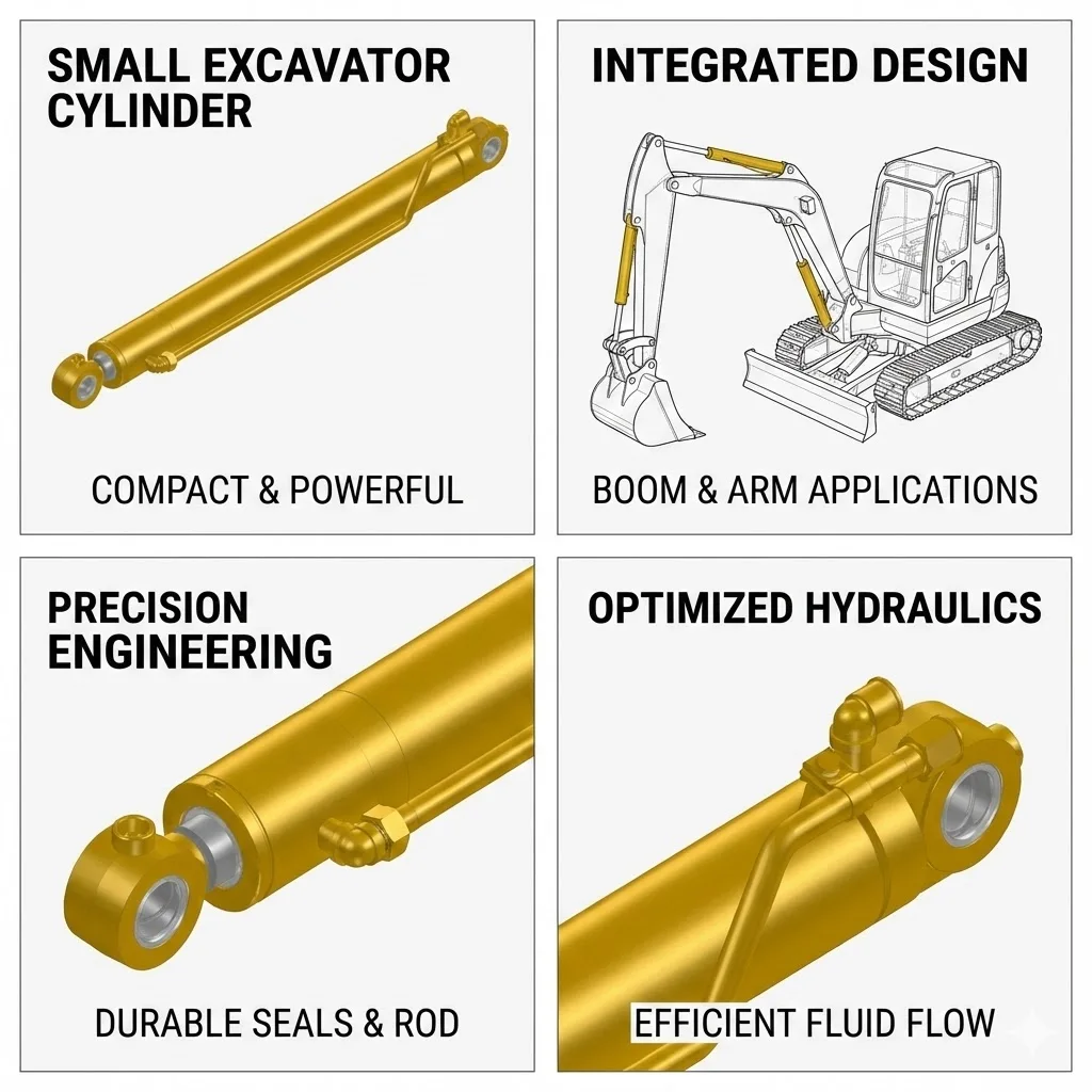 Tough Impact Resistant Excavator Bucket Hydraulic Cylinder for Demolition and Recycling