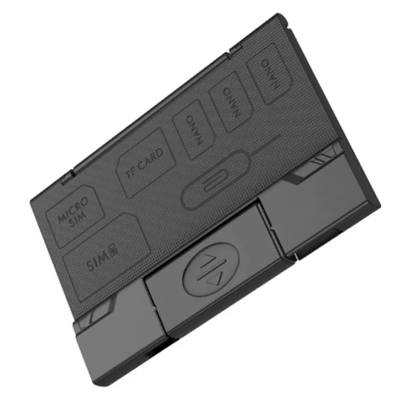 ABZZ-Microusb Type-C OTG USB لقارئ فلاش بطاقة الذاكرة SD TF لقارئ الهاتف وبطاقة SIM حقيبة للتخزين #2