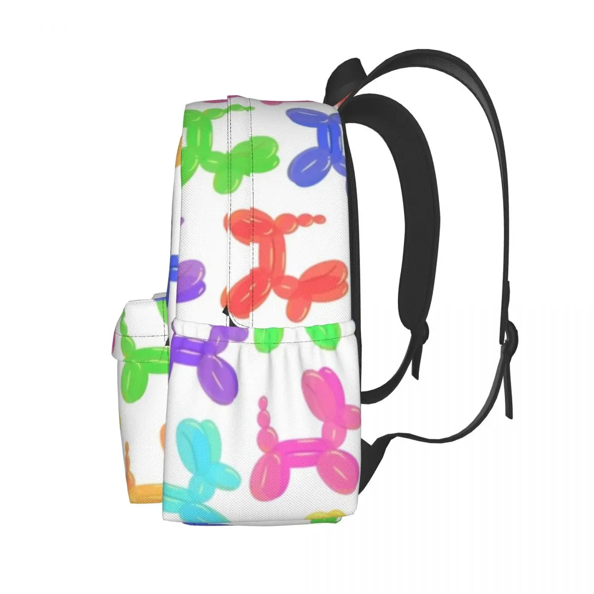 Balloon Dogs Backpack Cute Animals Print Student Unisex Polyester Outdoor Backpacks Soft Fashion High School Bags Rucksack