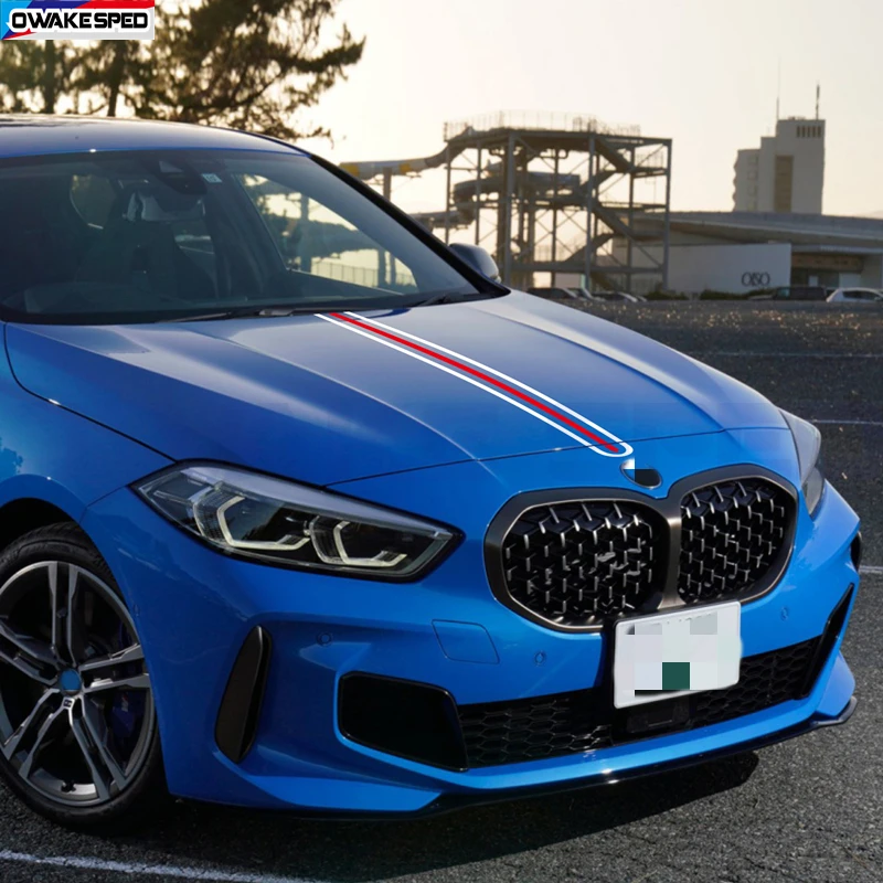 

2pcs PERFORMANCE Sport Stripes For BMW 1/2/3/4/5/6/7series F15 F16 F10 F20 E60 F30 Car Hood Engine Cover Tail Decor Stickers