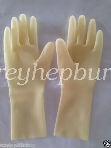 100% New Latex Rubber Fashion Gentleman Lovely Five-Gloves Waterproof Size S-XL