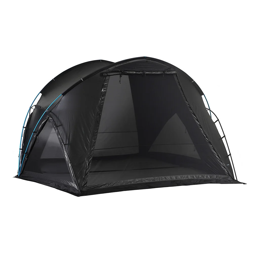 Design V-Tent 6 People 4 Season Family Outdoor Camping Black Shelter