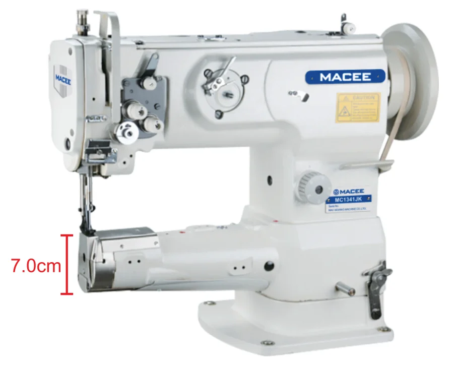 MC 1341-JK New Industrial Heavy Duty Manual Motor Cylinder Type Bedside Composite Flat Sewing Machine