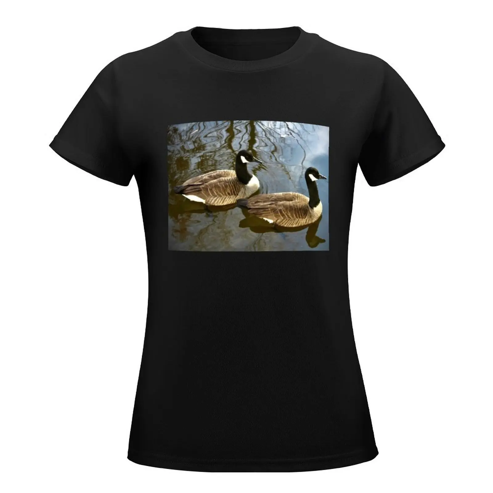 Geese T-Shirt vintage clothes plus size tops Aesthetic clothing t-shirts for Women pack