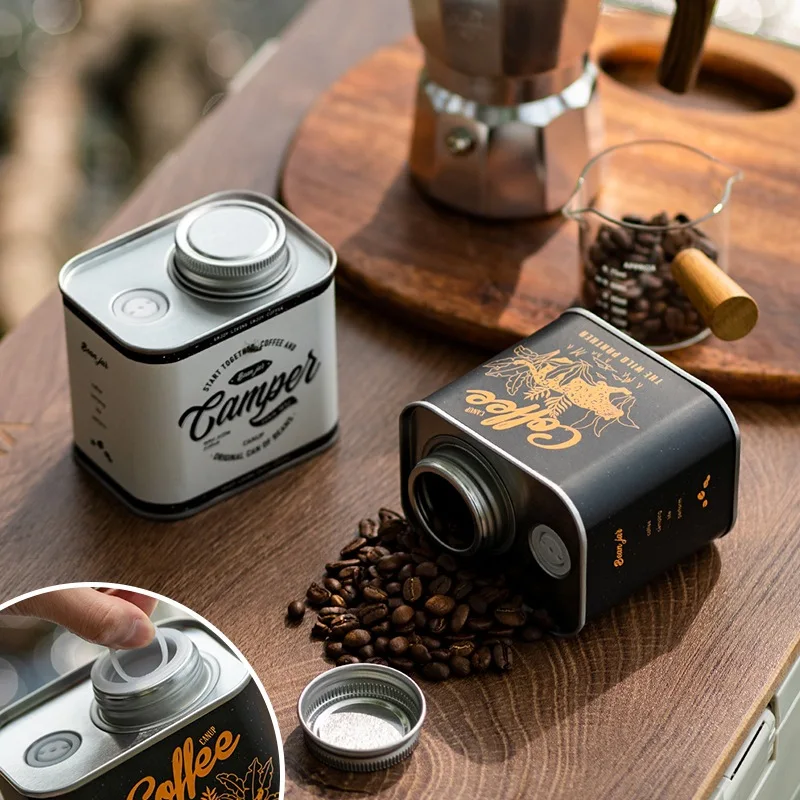 Coffee Beans Sealed Tank Food Storage Jar Outdoor Camping Coffee Bean Storage Container Coffee Accessories Barista Tools