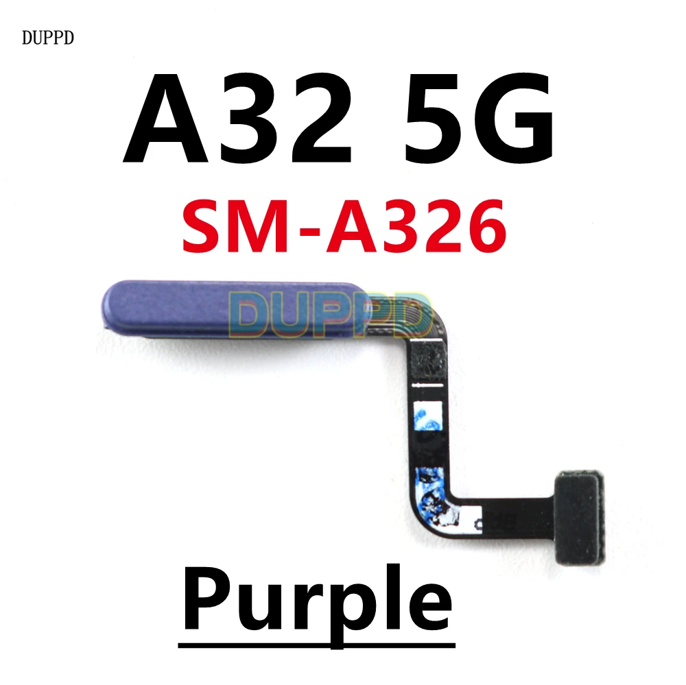 Fingerprint Menu Recognition Sensor With Volume Button Power Switch On Off Button Flex Cables For Samsung A32 4G 5G A326 A325