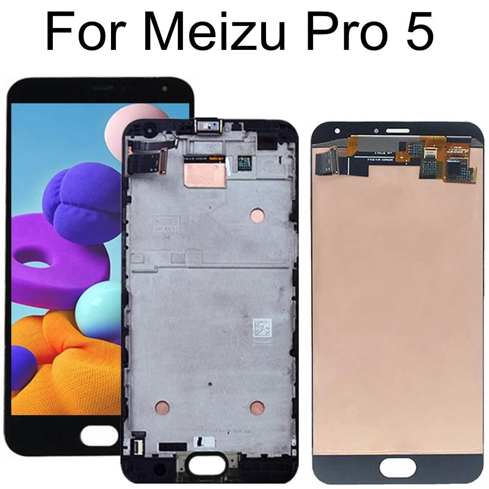 

5.7” LCD For Meizu Pro5 LCD Display+Touch Panel Digitizer With Frame For Meizu Pro 5 Lcd Display Accessories Replacement