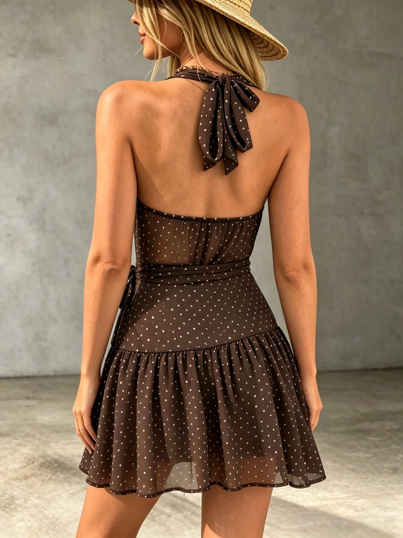 Women Polka Dot Sheer Mesh Swi - Swim Cover Up Mesh recension och pris