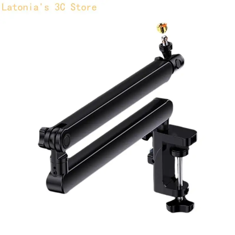 Einstellbare Desktop Mikrofon Boom Arm Halterung Heavy Duty Clamp 3 Achsen 360 ° Drehung Für Streaming Voice Over Broadcasting – Detail 5