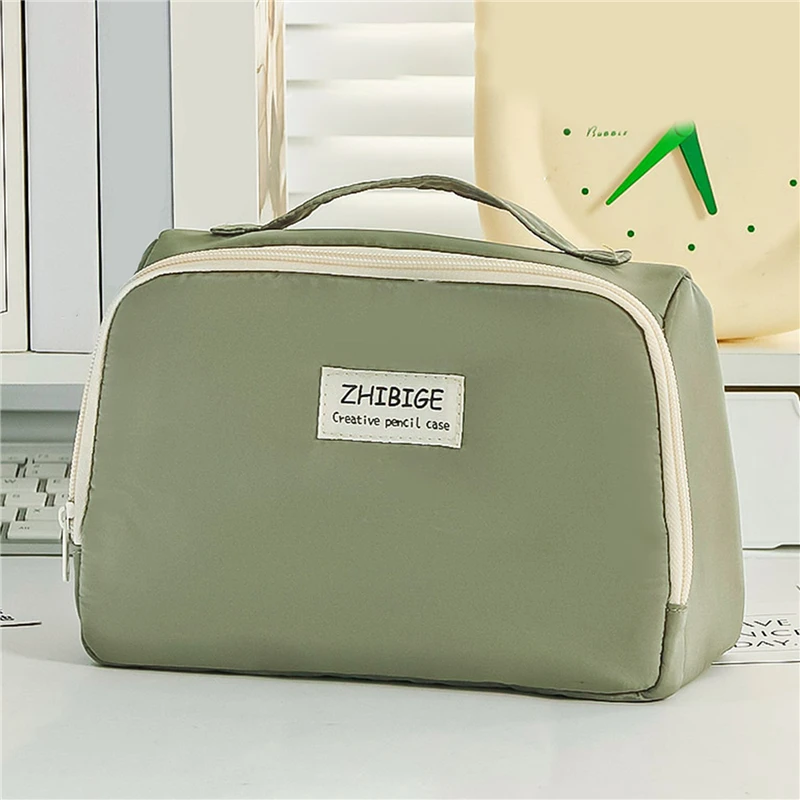 Storage Bag with 9 Layers Large Capacity Pencil Case Minimalist Storage Bag Makeup Bag Student Stationery Storage Portable Gifts