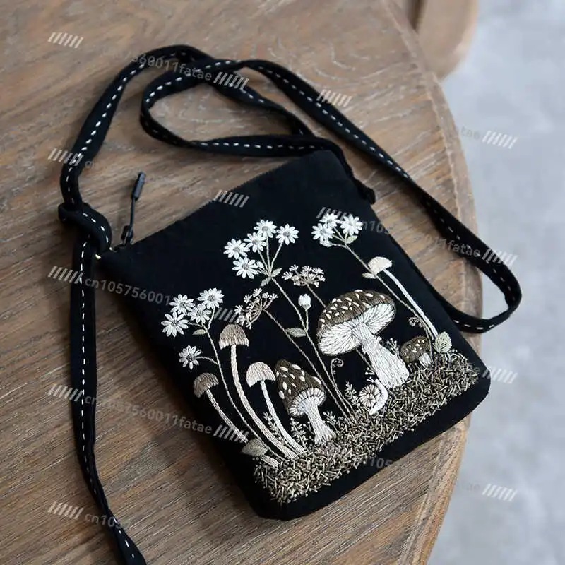 Handmade DIY Embroidery Niche Design Versatile Crossbody Bag Embroidery Tool Material Kit