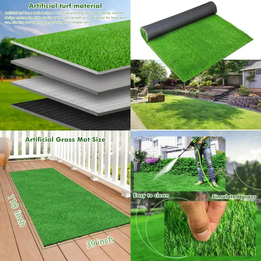

Artificial Grass Rug Turf for Dogs Indoor Outdoor Fake Grass for Dogs Potty Training Area Patio Lawn Decoration