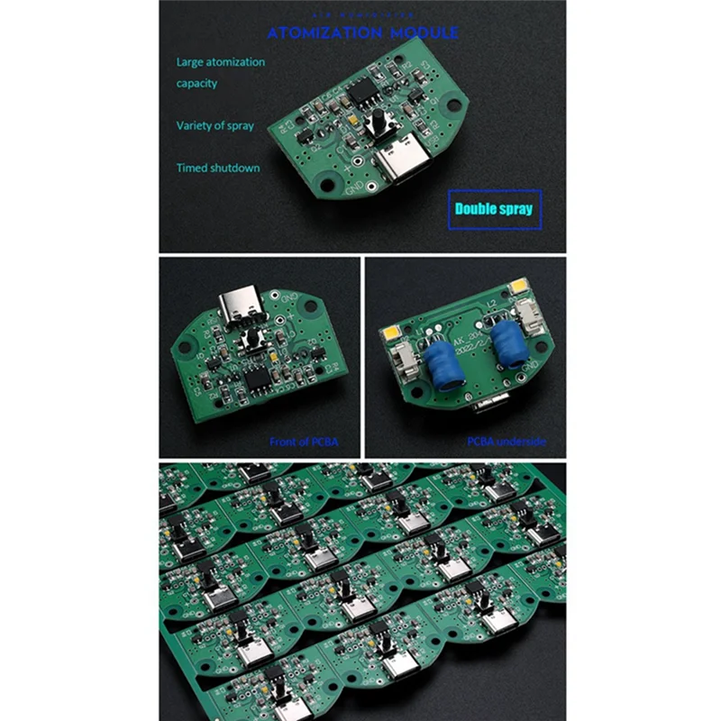 

USB-увлажнитель, приводная плата, распыление, экспериментальное оборудование, инкубация своими руками, зеленый и белый