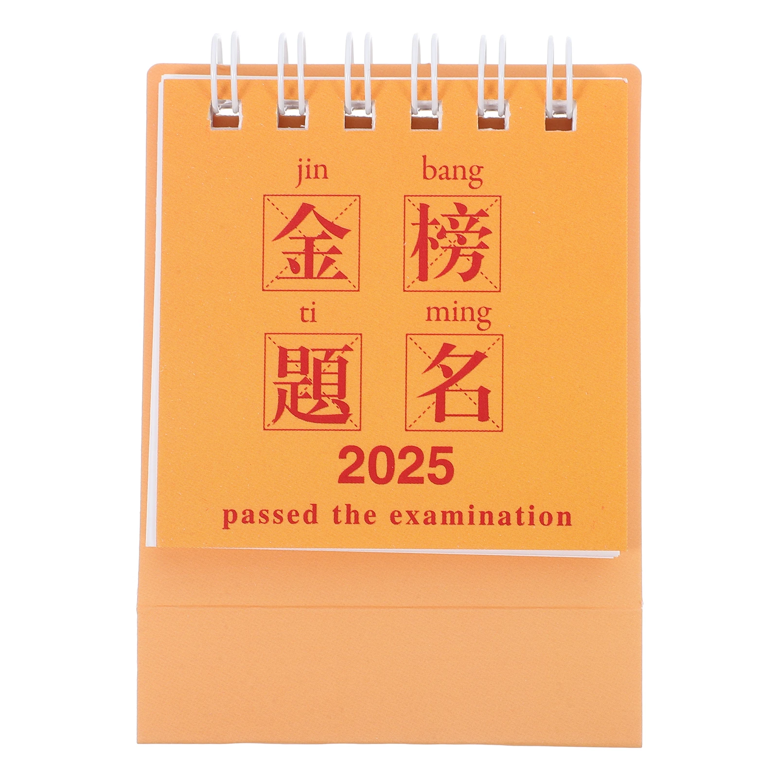 

2025 Desk Calendar Chinese Zodiac Planner Year of the Snake Monthly Lunar Feng Shui Office Spiral Portable Inspirational Design