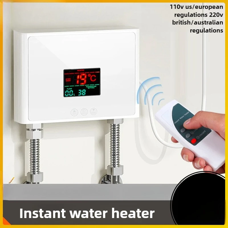 Instant Shower Trim System 110V-220V Household Small Constant Temperature Remote Control Variable Frequency Water Heater